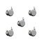 Service Caster 2 Inch MRI Safe Casters with Brakes, 3/8 Inch Threaded Stem, Set of 5, SCC, 5PK SCC-TS02S50-TPR-GRY-B-381634-MRI-5 - alternate 1